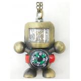 Robot Compass Necklace