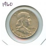 1960 Franklin Silver Half Dollar