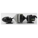 3 Fishing Reels - Zebco 22, Century Lite 105,