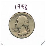1948 Washington Silver Quarter