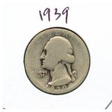 1939 Washington Silver Quarter
