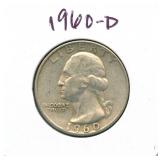 1960-D Washington Silver Quarter