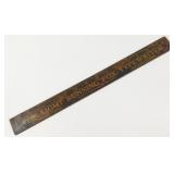 Antique Typewriter Ruler - Edge Damage