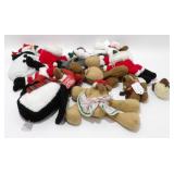 Group of Hallmark Christmas Plushies