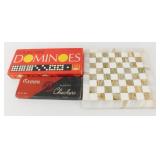 Vintage Gaming Lot - Small Marble Chessboard,