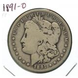 1891-O Morgan Silver Dollar