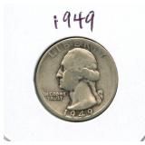 1949 Washington Silver Quarter
