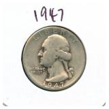 1947 Washington Silver Quarter