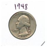 1948 Washington Silver Quarter