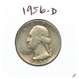1956-D Washington Silver Quarter