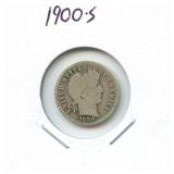1900-S Barber Silver Dime