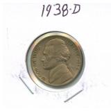 1938-D Jefferson Nickel