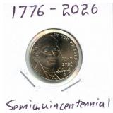 1776-2026 Semiquincentennial Jefferson Nickel