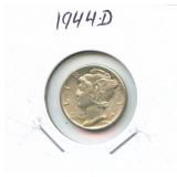 1944-D Mercury Silver Dime