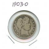 1903-O Barber Silver Quarter