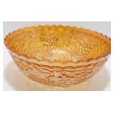 * Vintage Marigold Carnival Glass Bowl - Grape