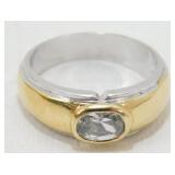 2-Toned Ring with Gems