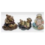 * 3 Figurines - 2 Boyds Bears