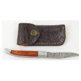 New Damascus Steel Folding Pocket Knife with