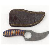 New Damascus Steel Texas Skinner Knife with