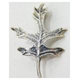 Vintage Sterling Silver James Avery Leaf Brooch -