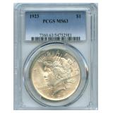 1923 Peace Silver Dollar - PCGS MS 63