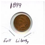 1899 Indian Head Cent - Full Liberty