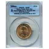 2009-D John Tyler Dollar - ANACS SP 69, First
