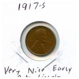 1917-S Lincoln Cent - Very Nice Early Date
