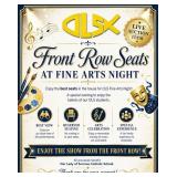 Front Row Reservation for Fine Arts Night