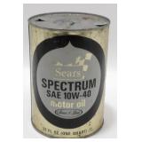 Sears Spectrum Motor Oil Can Tin