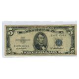 1953-A $5 U.S. Silver Certificate