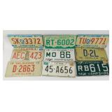 Group of 9 Vintage License Plates - Colorado,