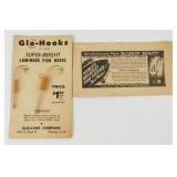 2 Luminous Fish Hooks with Original Point of Sale