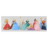 Group of 13 Disney Princess & Barbie Figures -