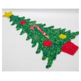 * 23" Vintage Christmas Tree Plastic Popcorn