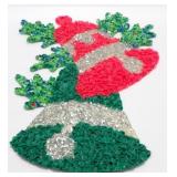 * 16" Vintage Christmas Bell Plastic Popcorn