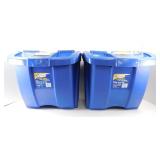 * 2 Suncast 18 Gallon Stackable Bins