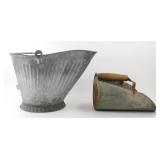 * Vintage Coal/Ash Bucket and Scoop