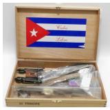 * Cigar Box with Knives and Watches