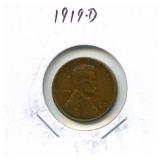 1919-D Lincoln Wheat Cent