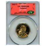 2002-S Sacagawea $1 CAC PR68DCAM Deep Cameo Proof
