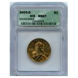 2003-D Sacagawea Native American $1 Dollar Coin