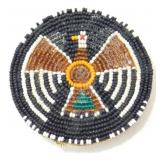 Hand-Made Beaded Eagle Indian Belt Buckle