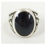 Black Onyx Sterling Ring
