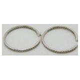 Kiera Sterling Silver Hoop Earrings - 9.5 grams