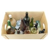 ** Vintage Antique Glass Bottles