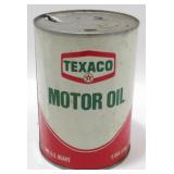 Texaco Motor Oil Can Tin