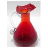 * Small Fancy Red Amberina Pitcher