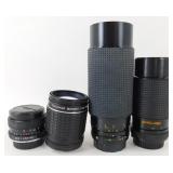 4 Vintage Film Camera Lens